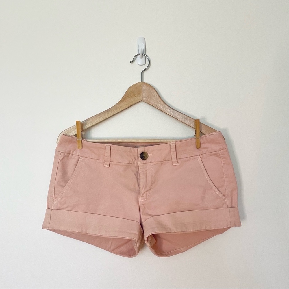AMERICAN EAGLE Powder Pink Cotton Shorts